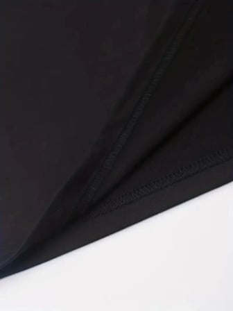 Erkek Baskılı Tişört Kısa Kol Bisiklet Yaka Regular Fit Rahat Kalıp T-shirt - Siyah