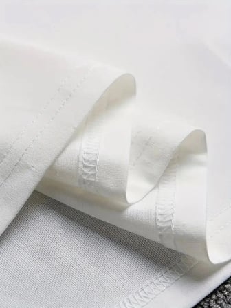 Erkek Anımal Baskılı Tişört Bisiklet Yakayazlık T-shirt - Beyaz