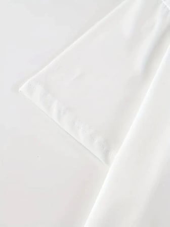 Kadın Kısa Kol Yazlık Tişört Bisiklet Yaka Baskılı Oversize T-shirt - Beyaz