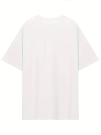 Kadın T-shirt Kısa Kollu, "umrumda Değil" Baskılı Tişört - Beyaz