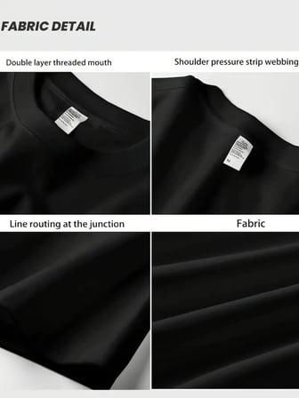 Kadın T-shirt Bisiklet Yaka Kısa Kol Baskılı Tişört - Siyah