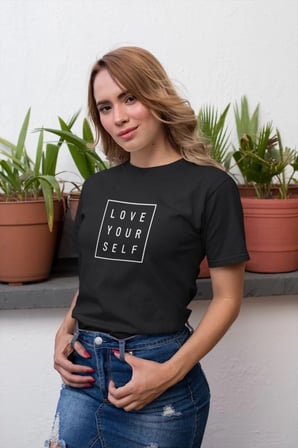 Unisex Erkek/kadın Özel Baskılı Modern Fit %100 Pamuk Bisiklet Yaka T-shirt
