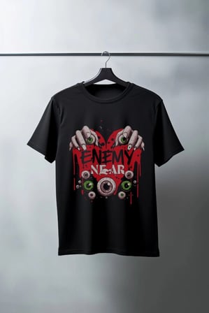 Unisex Oversize 24/1 Penye Dtf Baskılı Tişört - Dtf128