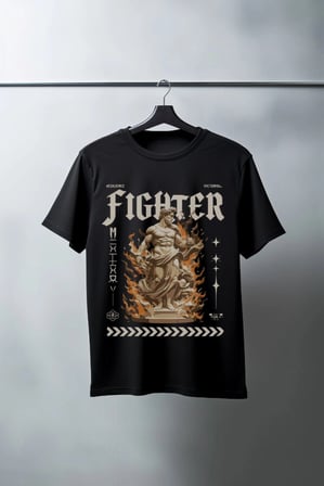 Unisex Oversize 24/1 Penye Dtf Baskılı Tişört - Dtf139