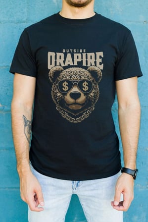 Unisex Oversize 24/1 Penye Dtf Baskılı Tişört - Dtf160