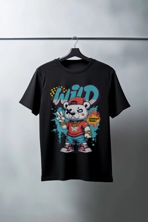 Unisex Oversize 24/1 Penye Dtf Baskılı Tişört - Dtf176
