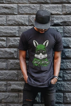 Unisex Oversize 24/1 Penye Dtf Baskılı Tişört - Dtf177