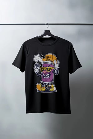 Unisex Oversize 24/1 Penye Dtf Baskılı Tişört - Dtf183
