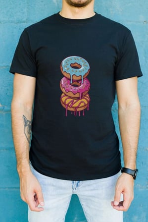 Unisex Oversize 24/1 Penye Dtf Baskılı Tişört - Dtf187