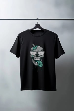 Unisex Oversize 24/1 Penye Dtf Baskılı Tişört - Dtf188
