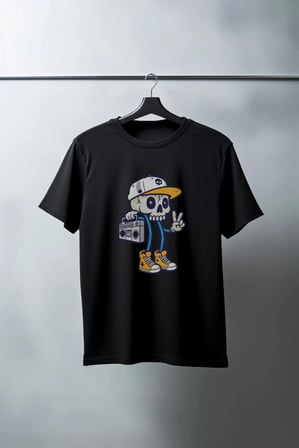 Unisex Oversize 24/1 Penye Dtf Baskılı Tişört - Dtf189