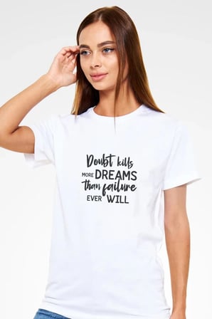 Unisex Oversize 24/1 Penye Dtf Baskılı Tişört - Dtf224