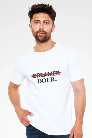 Unisex Oversize 24/1 Penye Dtf Baskılı Tişört - Dtf228