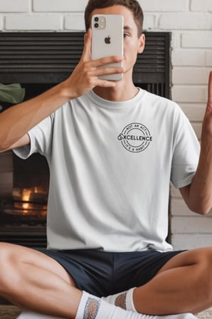 Unisex Oversize 24/1 Penye Dtf Baskılı Tişört - Dtf235