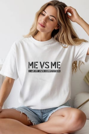 Unisex Oversize 24/1 Penye Dtf Baskılı Tişört - Dtf247