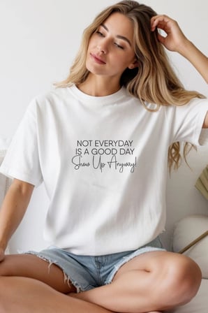 Unisex Oversize 24/1 Penye Dtf Baskılı Tişört - Dtf256