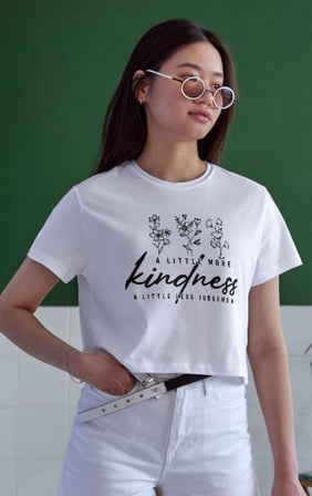 Unisex Oversize 24/1 Penye Dtf Baskılı Tişört - Dtf53
