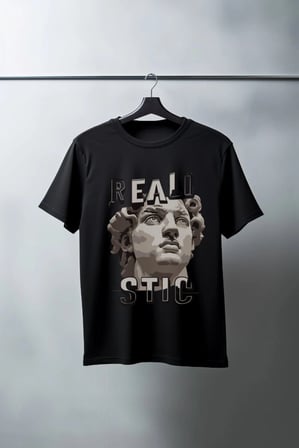 Unisex Oversize 24/1 Penye Dtf Baskılı Tişört - Dtf70