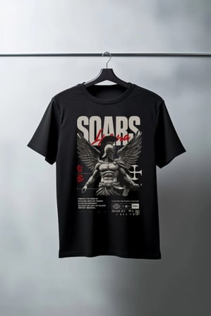 Unisex Oversize 24/1 Penye Dtf Baskılı Tişört - Dtf91