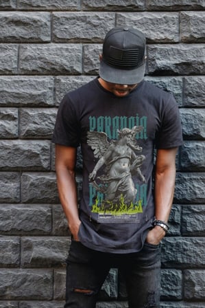 Unisex Oversize 24/1 Penye Dtf Baskılı Tişört - Dtf93