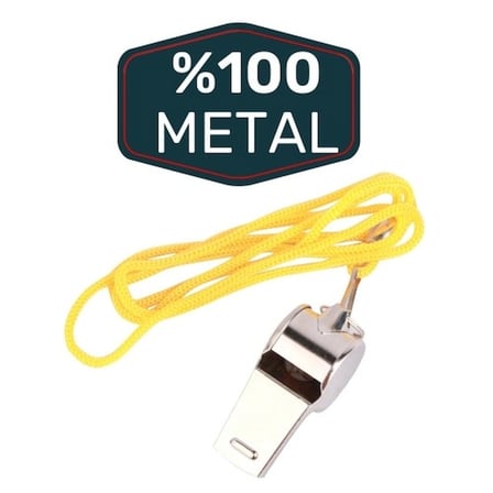 Metal Ipli Hakem Ve Deprem Düdüğü (24'lü)