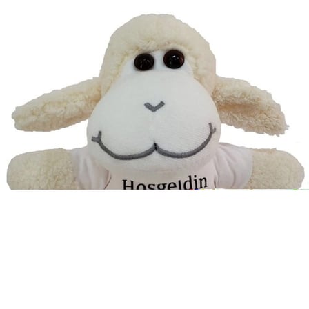 Hoşgeldin Kuzum Tişörtlü Peluş Kuzu