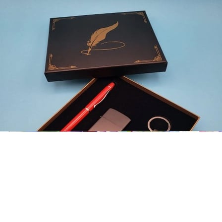 Kırmızı Anahtarlık Çakmak Ve Touchpen Kalem