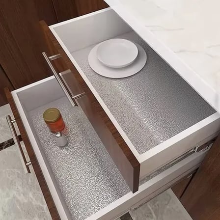 Yapışkanlı Mutfak Folyo Gümüş 40 Cm X 10 M