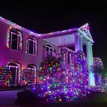 11M 100 Led Solar Rgb İsik