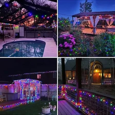 11M 100 Led Solar Rgb İsik