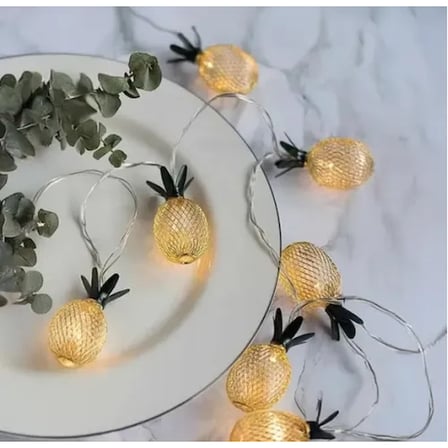2 Metre 10 Led Pilli 2 Kademeli Ananas Led Işık