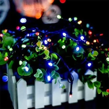 10m 100 Led Damla Uçlu Rgb Işık Siyah Kablo