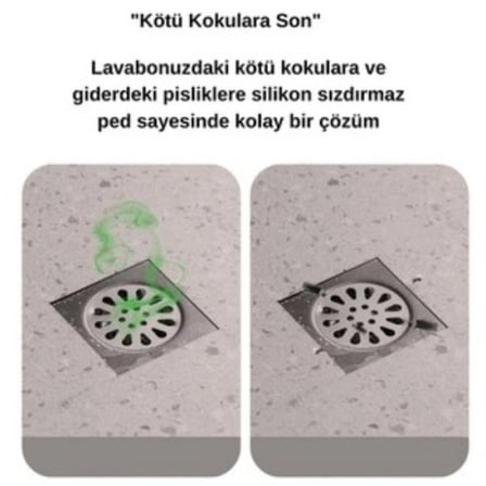 Koku Önleyici Silikon Gider Kapağı