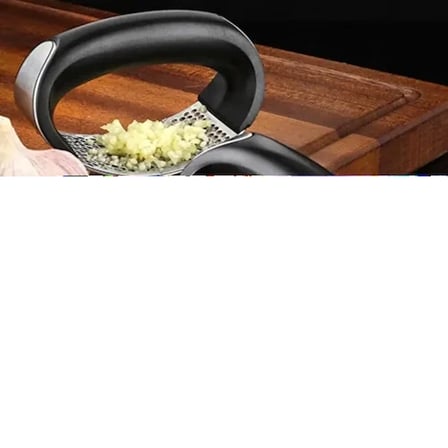 Paslanmaz Çelik Ergonomik Sarımsak Ezici Pres Ve Doğrayıcı