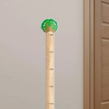 Sevimli Figürlü Çocuk Odası Boy Ölçer Sticker 180 Cm