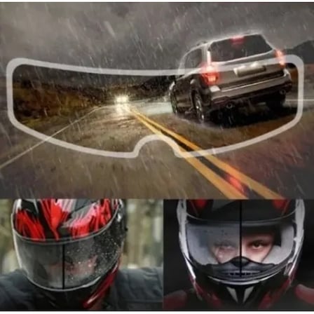 Kask Vizörü İçin Yağmur Ve Buğu Engelleyici Film