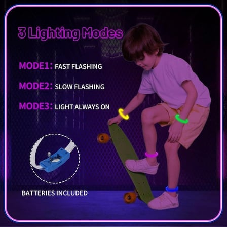 Festival &amp; Parti Led Bileklik Baskı Yapılabilir 3 Farklı Mod Işıklı 1 Adet