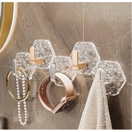 Lüks 5’li Duvar Askısı Banyo Mutfak İçin Havlu  Askılık