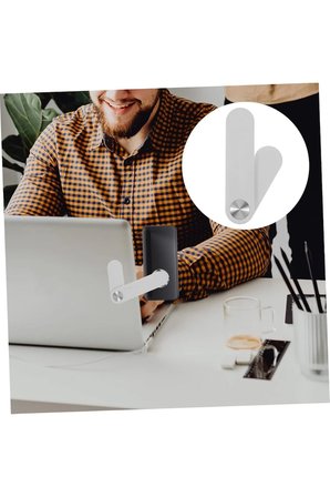 Manyetik Metal Telefon Tutucu Stand Çok Fonksiyonlu Braket Beyaz