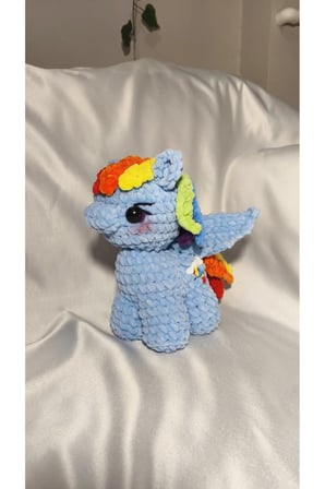 El Yapımı Tığ İşi My Little Pony Peluş Oyuncak | Rainbow Dash