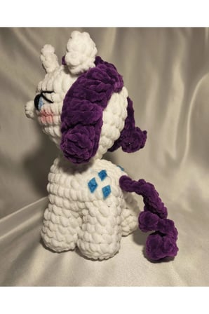 El Yapımı Tığ İşi My Little Pony Peluş Oyuncak | Rarity