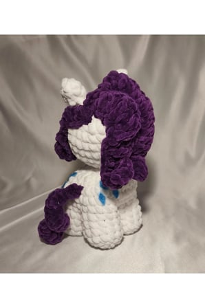 El Yapımı Tığ İşi My Little Pony Peluş Oyuncak | Rarity