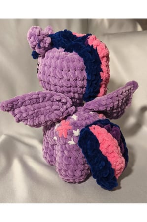 El Yapımı Tığ İşi My Little Pony Peluş Oyuncak | Twilight Sparkle