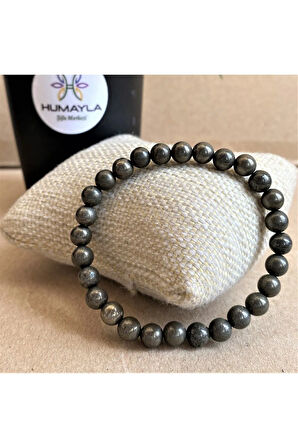 Pirit Doğal Taş Bileklik (Mühürlü) 6mm