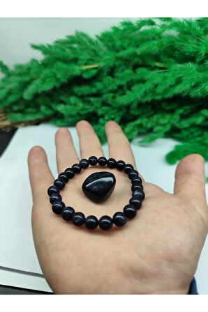 KAHVERENGİ YILDIZ TAŞI DOĞAL TAŞ BİLEKLİK SERTİFİKALI TAŞ HEDİYELİ