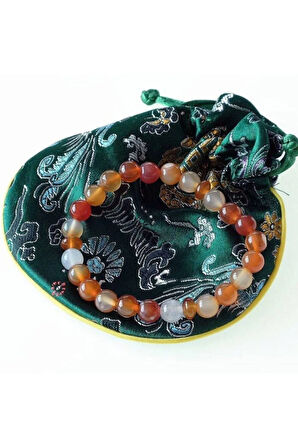 Yaratıcılık • Ilham • Tutku Için Bileklik - Doğal Carnelian Taşı