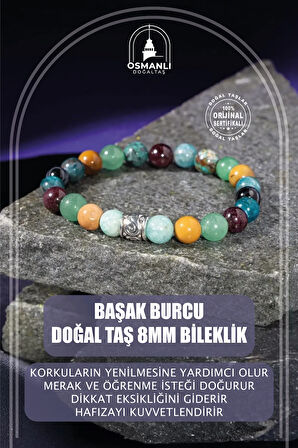 Başak Burcu Doğal Taş 8mm Bileklik