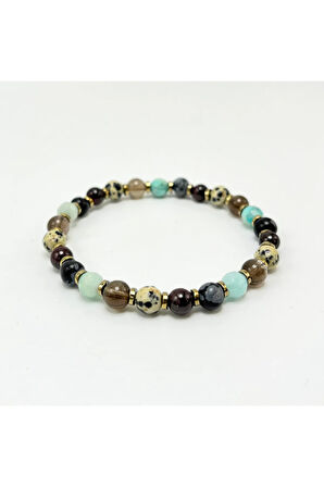 SERTİFİKALI BAŞAK BURCU DOĞAL TAŞ BİLEKLİK 6MM