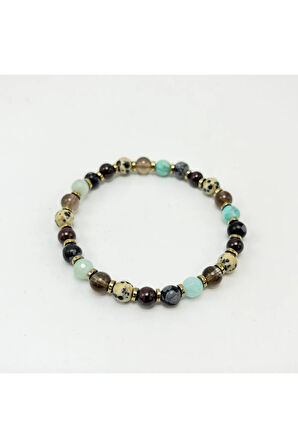 SERTİFİKALI BAŞAK BURCU DOĞAL TAŞ BİLEKLİK 6MM