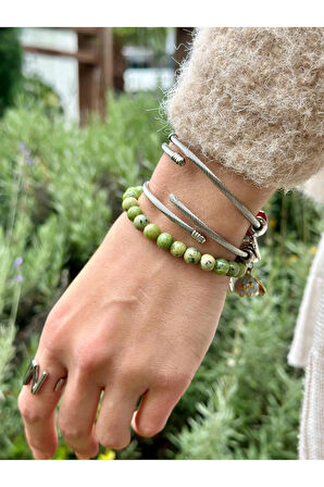 8 Mm Kanada Yeşim Taşı Erkek Kadın Doğal Taş Bileklik A Kalite